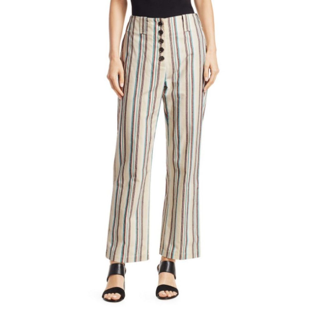 3.1 PHILLIP LIM Striped Cotton kick-Flare Pants